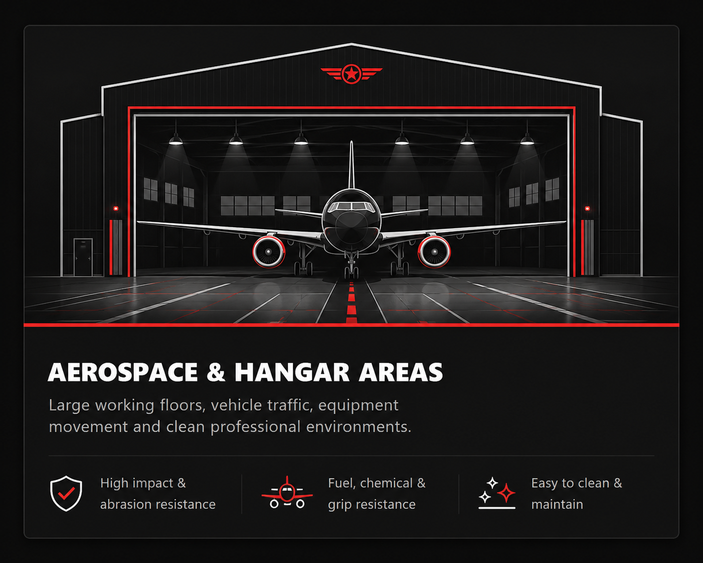 Shops and service bays graphic